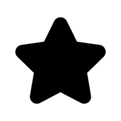 Star Full Icon for UX/UI Interfaces  Solid Five-Point Symbol for Maximum Rating, Highlighted Feedback, and Featured Status  Scalable Vector for Web, Mobile, and App Design

