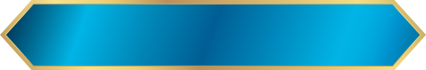 Luxury Blue and Gold Ribbon