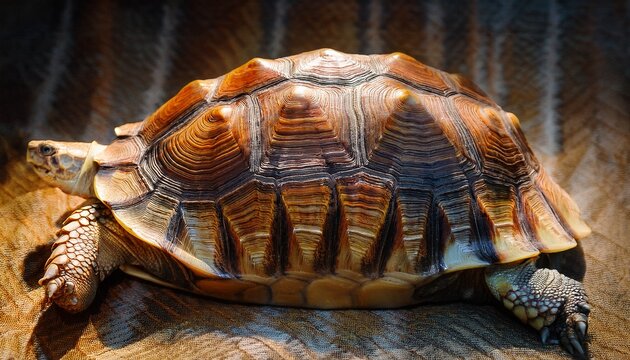 Detailed Turtle Shell Reptile Animal Wildlife
