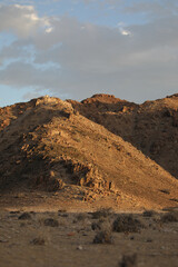 Light and textures playing with in the arid Richtersveld desert landscape