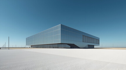 Fototapeta premium Chrome modern university building isolated on white background for education campus and architecture design