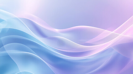Obraz premium A futuristic abstract gradient background featuring smooth waves, glowing light, and geometric shapes in pastel blue and purple tones, designed in a minimalistic style with ultra high resolution 