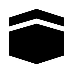 Kabah icon islamic holy. Vector image