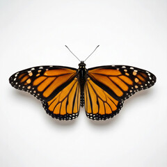 Naklejka premium Stunning monarch butterfly with vibrant orange wings, perfect for adding a touch of nature and elegance to your designs and projects