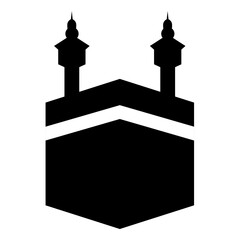 Kabah icon islamic holy. Vector image