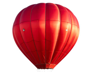 Naklejka premium Soaring Crimson Balloon – Romantic Air Voyage Concept PNG