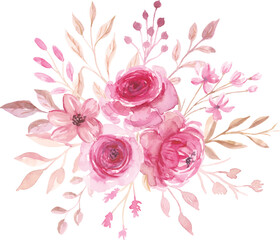 vector illustration of a flower design with leaves