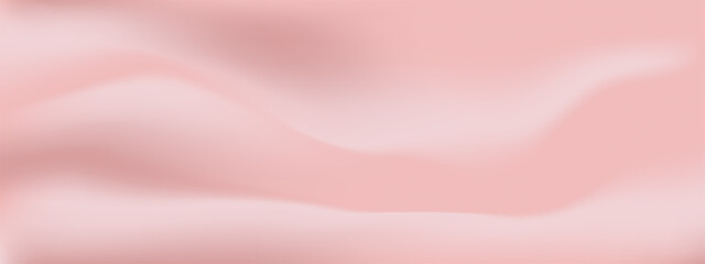 Peach gradient background with pink color and soft texture for warm pastel backdrop. Light cream blur for cosmetic banner or studio product display. Elegant aesthetic fabric with luxury silk shadow.