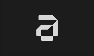 initial a vector logo