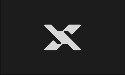 initial x vector logo