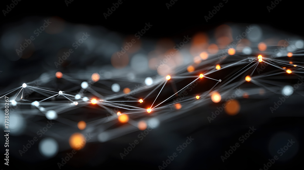 Poster modern it roadmap with innovative tech networking and big data processes. concept it roadmap, innova