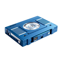 Blue External Hard Drive: This image showcases a sleek, vibrant blue external hard drive, an embodiment of cutting-edge technology and the promise of secure data storage.