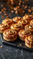 Bakery Delight: Whole Wheat Bagels with Cinnamon Swirl and Sesame Seeds