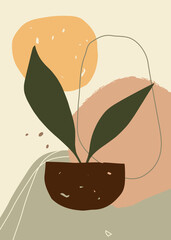 Celosia argentea floral background in soft earthy tones. Perfect for printable decor, invitations, wallpaper, branding, and minimalist botanical artwork or design templates.