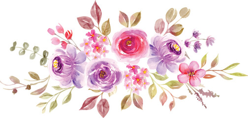 vector illustration of a flower design with leaves