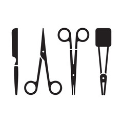 Surgical Scissors Vector Illustration