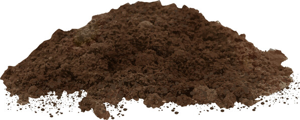 a brown soil for plants