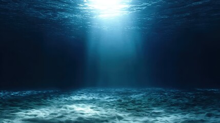 Undersea background with sun rays for aquatic projects, great for prints, media, and peaceful designs