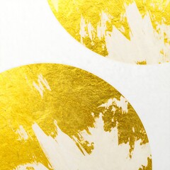 Gold circles on white
