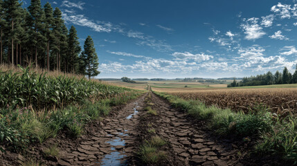 Obraz premium The impact of monoculture on soil health