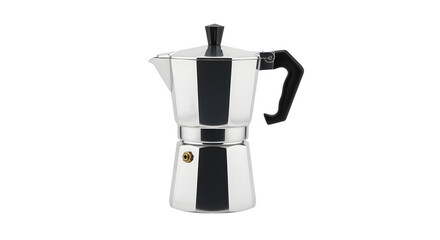 Classic stovetop coffee maker, a timeless symbol of brewing rich, aromatic coffee at home.
