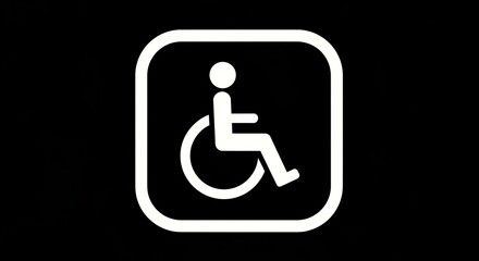 Accessibility symbol wheelchair icon sign