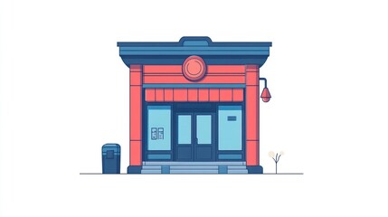 Simple building front design