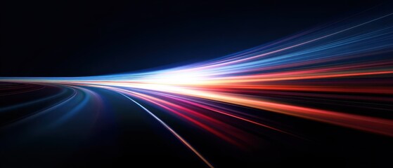 Abstract cyberpunk style with tech lines and lights, perfect for editorial, media, and dynamic designs