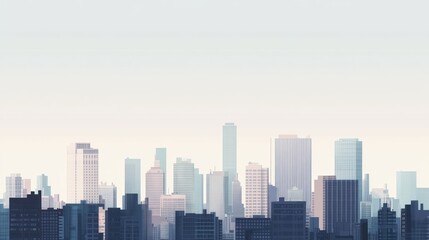 Obraz premium Cityscape skyline view