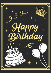 Happy Birthday Flyer Template – Colorful Party Invitation Design