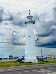 Biloxi Mississippi Lighthouse on the Gulf Coast of Mexico America 09.15.2025