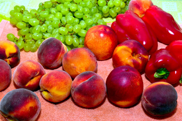 Nectarine is a type of peach, but with a smooth skin.