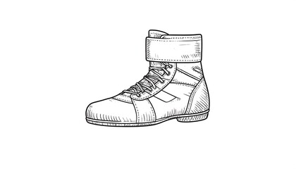 Boxing boot sketch