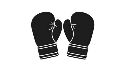 Boxing gloves silhouette