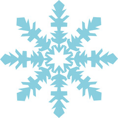 Snowflake Vector Illustration. Suitable for winter designs, Christmas and New Year cards, holiday decorations, patterns, and seasonal backgrounds. The modern design is suitable for print and digital p