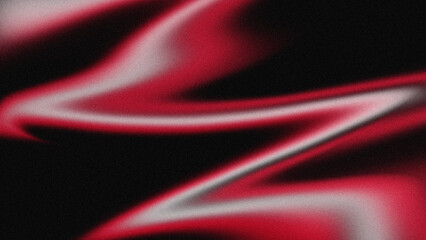 Zigzag of glowing red and white cuts through the darkness