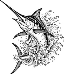 vector illustration of a fish