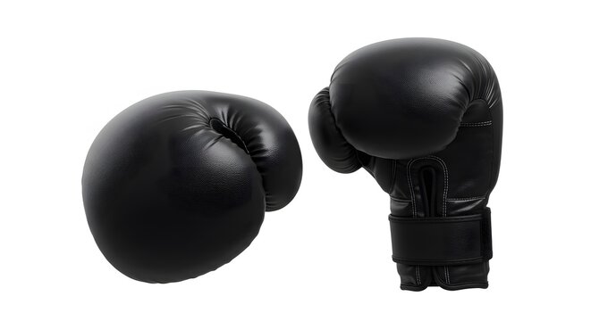 Black boxing gloves