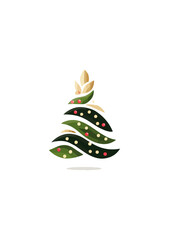 Obraz premium Abstract christmas tree design