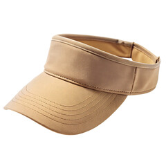 Tan visor hat for sun protection and outdoor activities