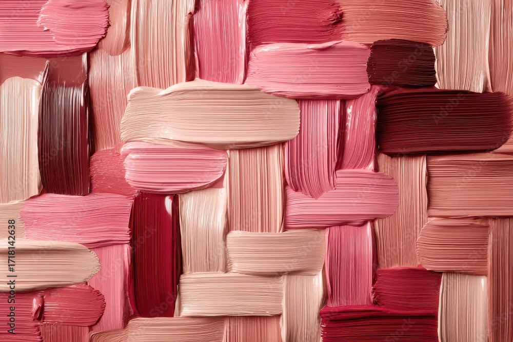 Poster A visually captivating abstract composition of textured smears in pink and brown hues, creating a rich, layered background suitable for various creative projects.
