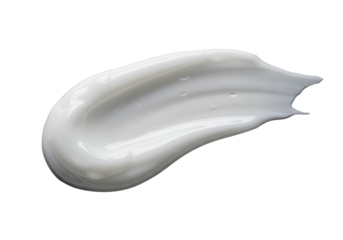 transparent facial cream streak, rich velvety texture, soft peaks, dewy sheen, air bubbles, translucent edges on transparent, macro, low-angle studio lighting, high-end cosmetic product concept