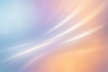 Obraz premium Soft Pastel Gradient with Flowing Light Streaks and Dreamy Orbs
