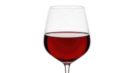 Glass of Red Wine Isolated on Black beverage drink isolated on a transparent background