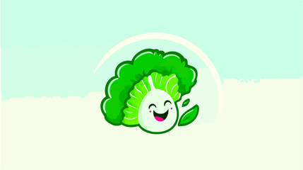 Smiling cartoon vegetable illustration