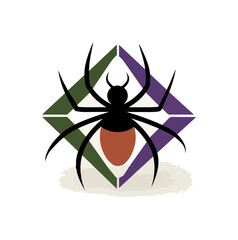 Spider logo design graphic