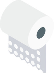 vector illustration of toilet paper