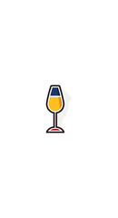 Wine glass illustration