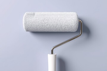 Obraz premium Simple Paint Roller on Soft Blue Background