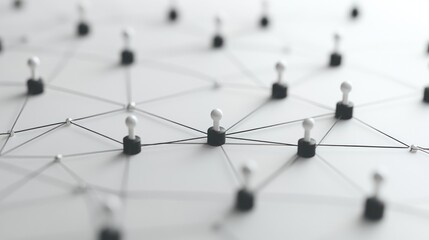 Network connections abstract background